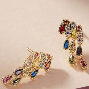 Anthropologie Esme Crystal Drop Earrings NWT